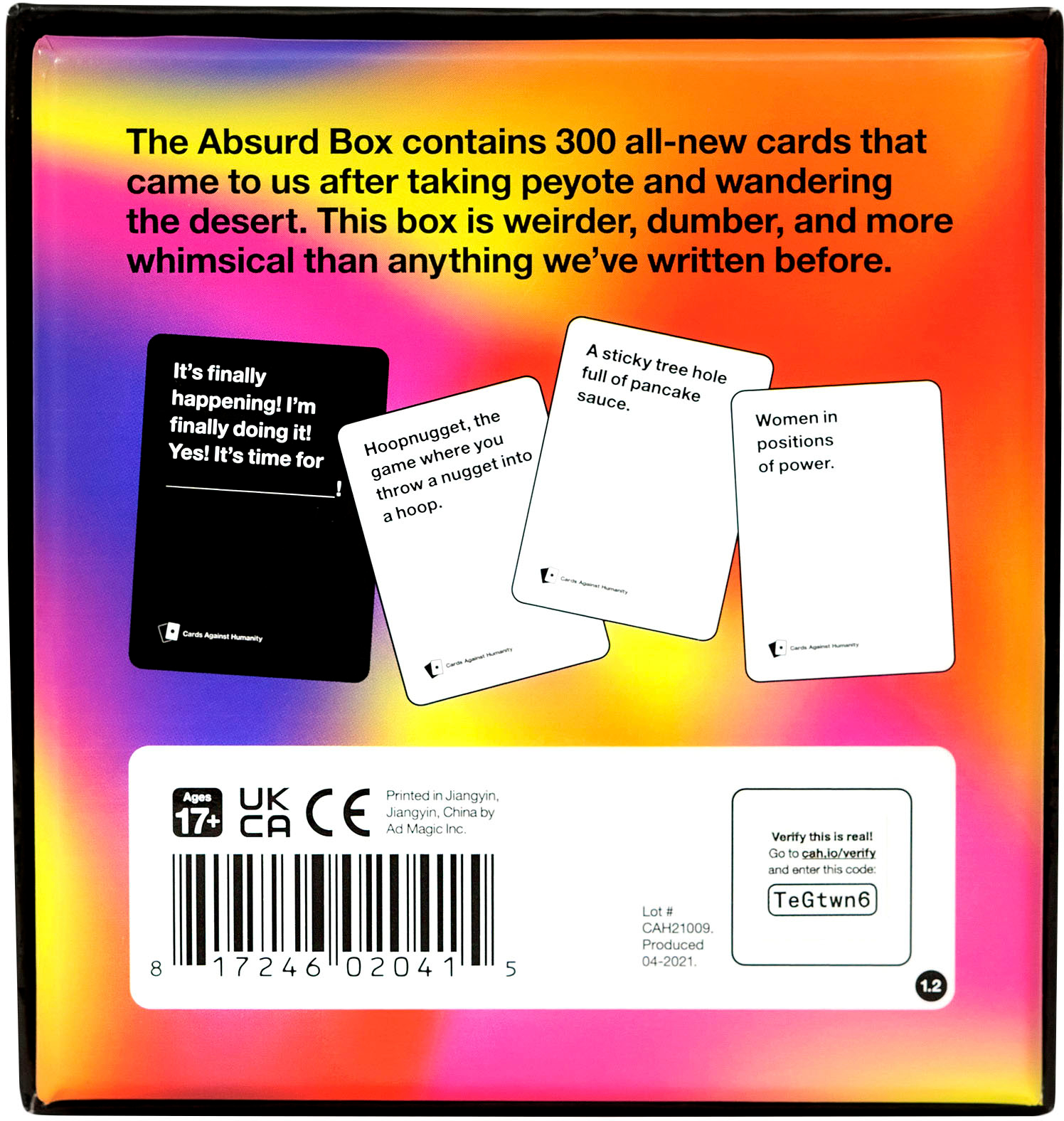 Angle View: Cards Against Humanity Absurd Box