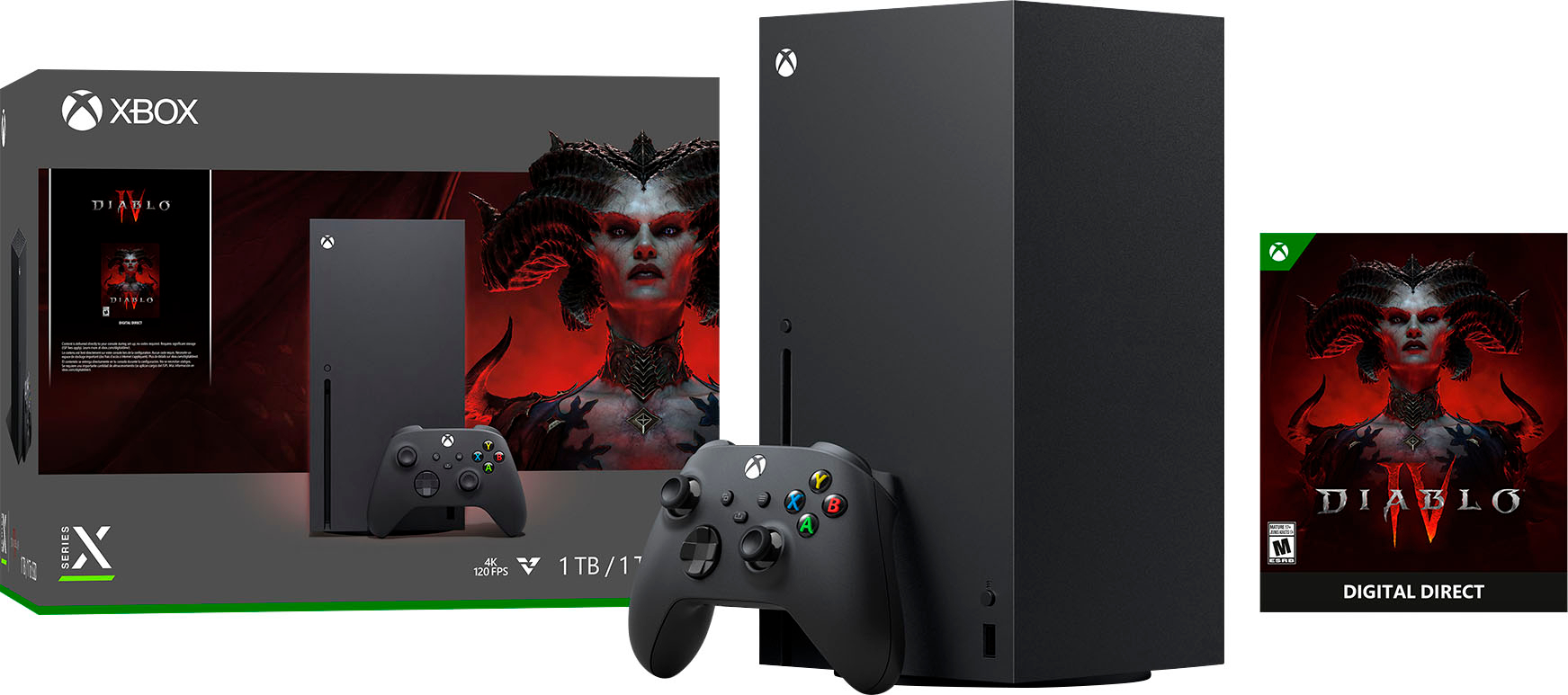 overflade Optimisme til bundet Microsoft Xbox Series X 1TB Console Diablo IV Bundle Black RRT-00027 - Best  Buy