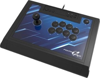 Hori - Fighting Stick Alpha - Tournament Grade Fightstick for Playstation 5 - Black - Front_Zoom