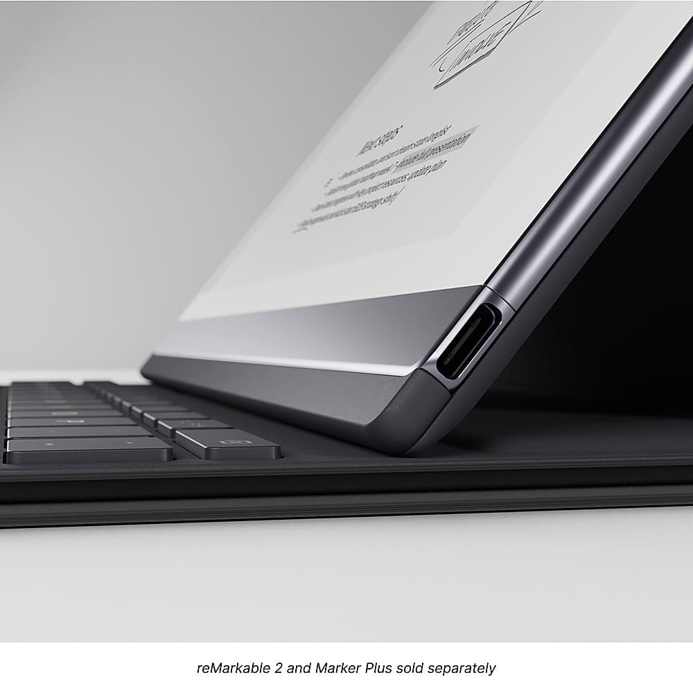 The text on the image reads "reMarkable 2 and Marker Plus sold separately."