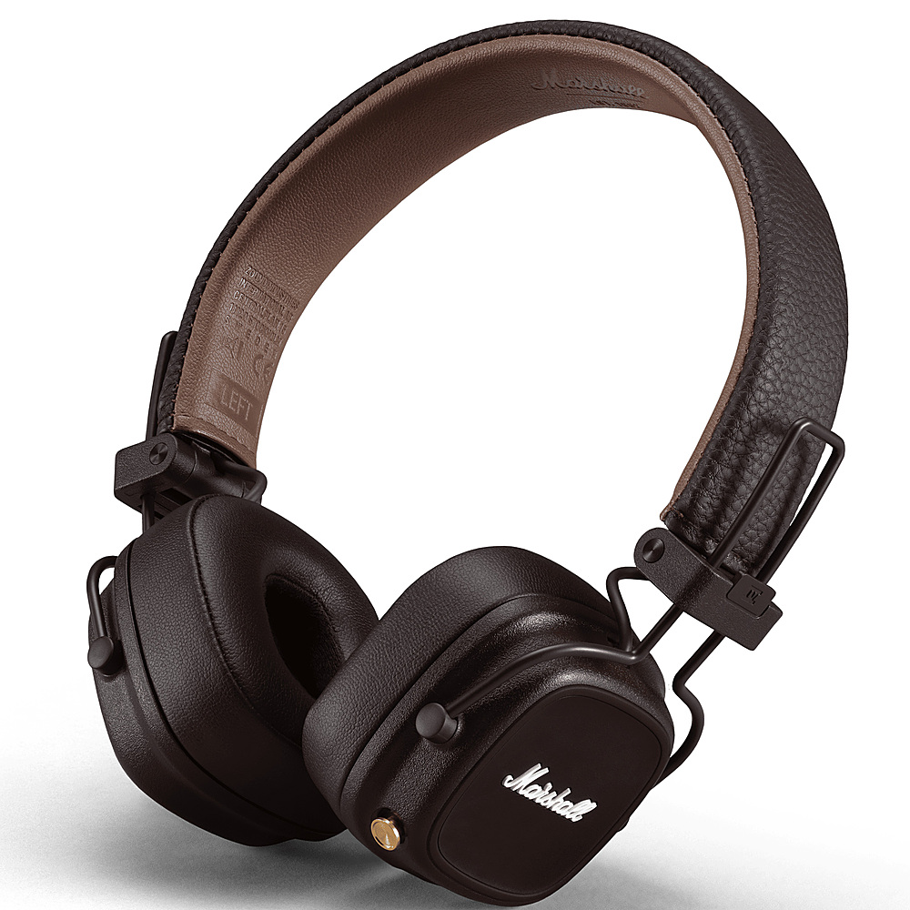 Marshall Major IV Bluetooth Headphone with wireless charging Brown 1006127  Best Buy
