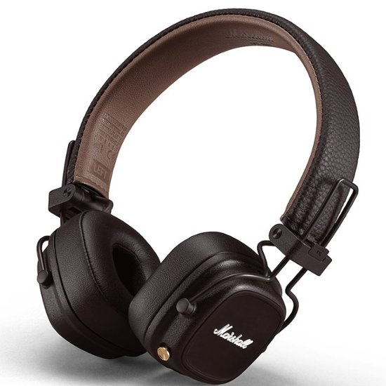 Marshall Major IV Bluetooth Headphone with wireless charging Brown 1006127  - Best Buy