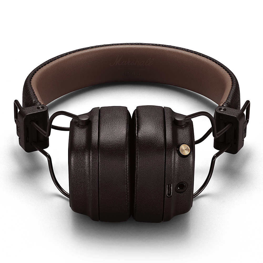 Marshall Major IV Bluetooth Headphone with wireless charging Brown 