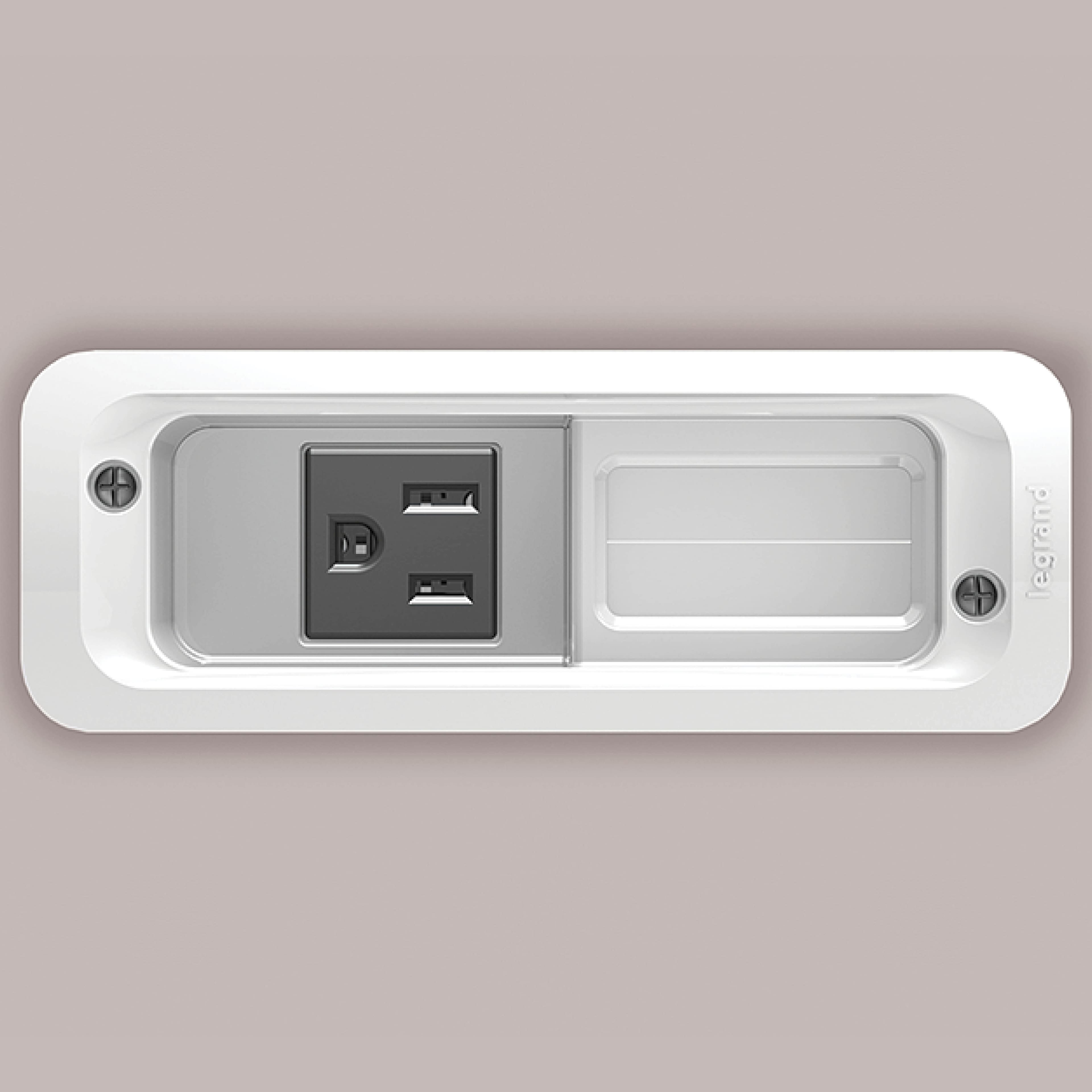 Alt View 25. Sanus - In-Wall Cable Concealer TV and Soundbar Power Kit for Mounted TVs and Soundbars - White.