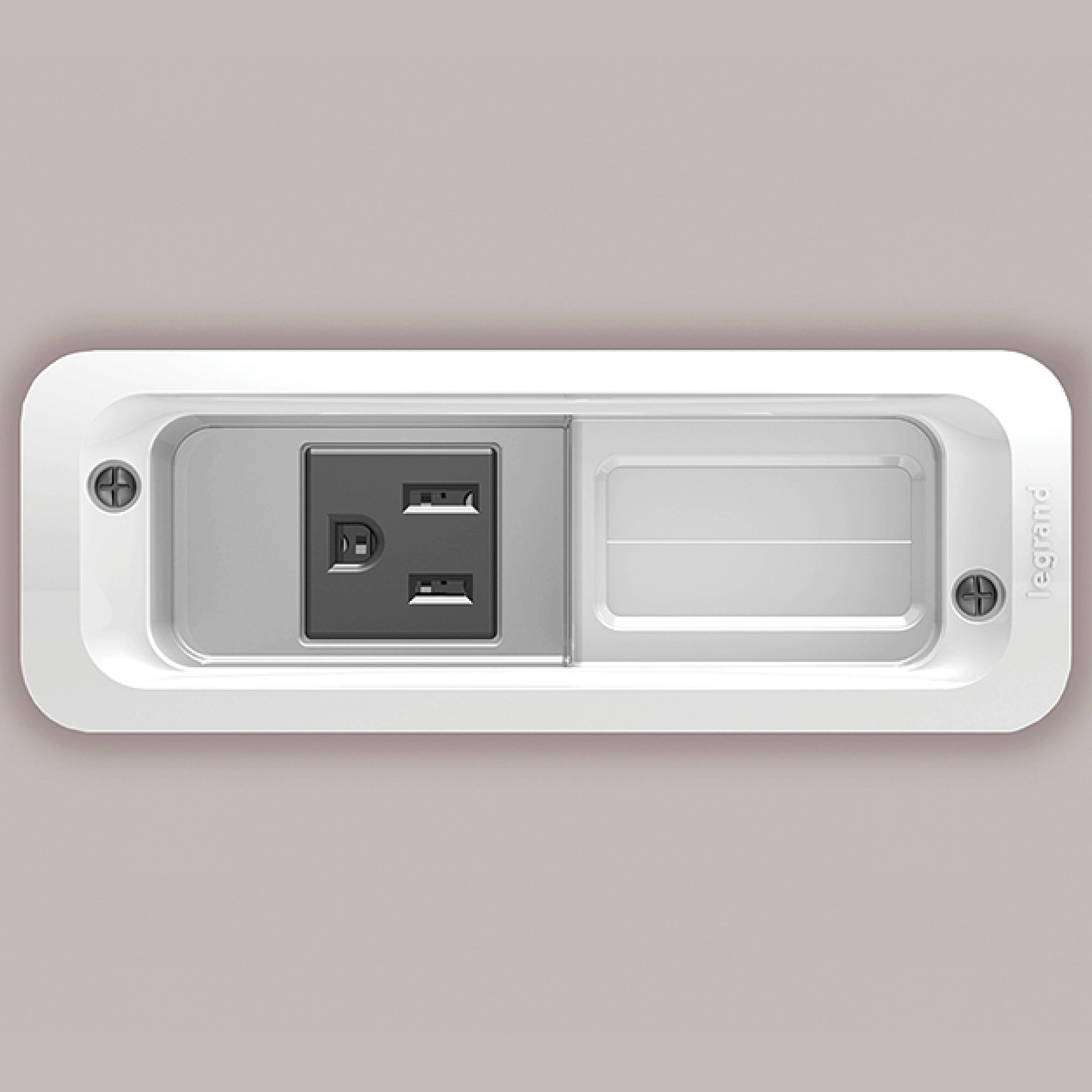 Alt View 25. Sanus - In-Wall Cable Concealer TV and Soundbar Power Kit for Mounted TVs and Soundbars - White.