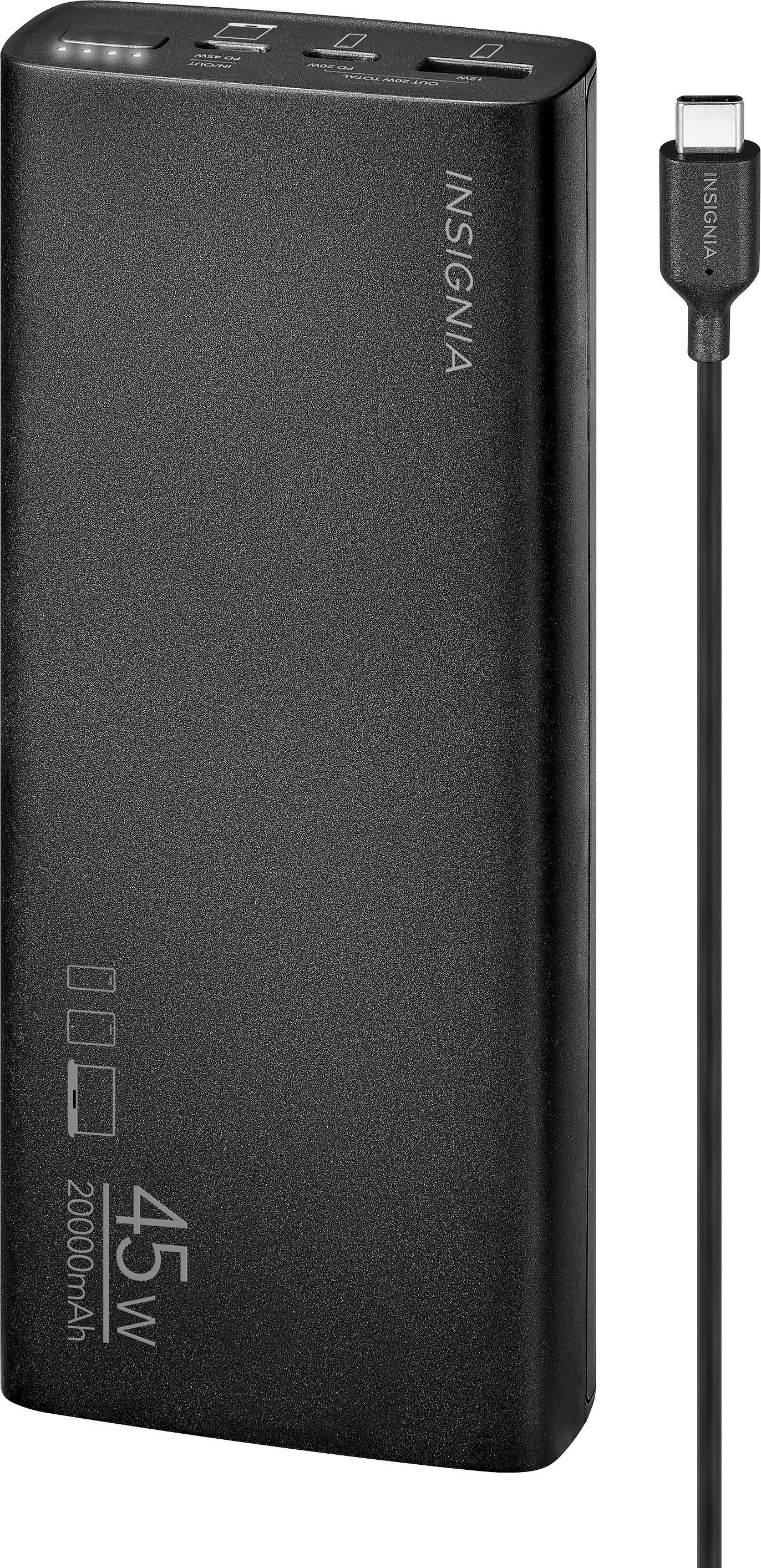 Insignia™ 65W 20,000mAh Portable Charger for Most Laptops, Smartphones,  Tablets and USB Devices NS-PB32065B23B - Best Buy