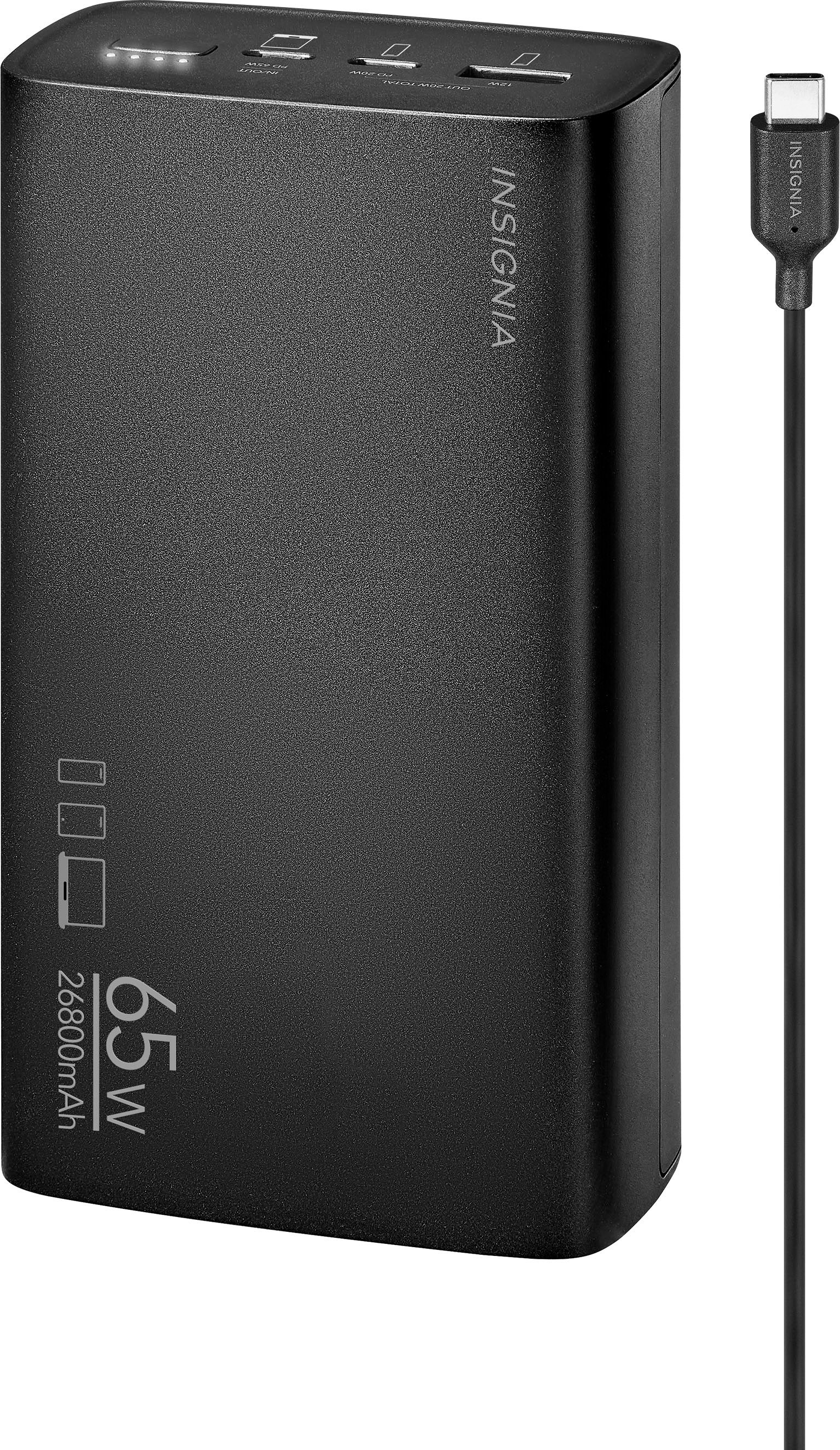 Insignia™ 85W 26,800mAh Portable Charger for Most Laptops, Smartphones,  Tablets and USB Devices NS-PB32785B23B - Best Buy