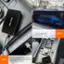 The text on the image is grouped and corrected as follows:

1. Step 1: Plug the adapter into the vehicle's power port with included lightning cable (Type-C or USB-A).
2. Step 2: Enable the WIFI and Bluetooth on your phone. Disconnect and forget your phone's Bluetooth connection from the factory infotainment system. Understand.