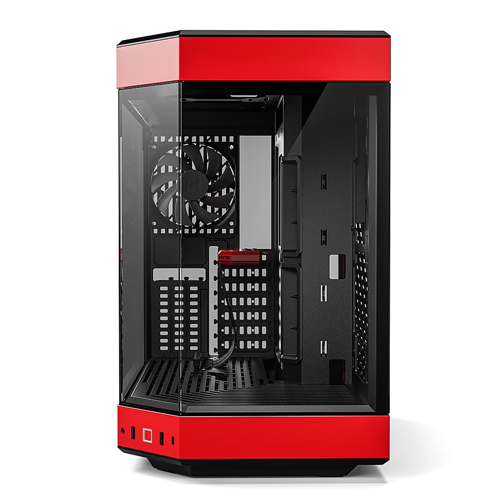 Alt View 12. HYTE - HYTE - Y60 ATX Mid-Tower PC Case - Red.
