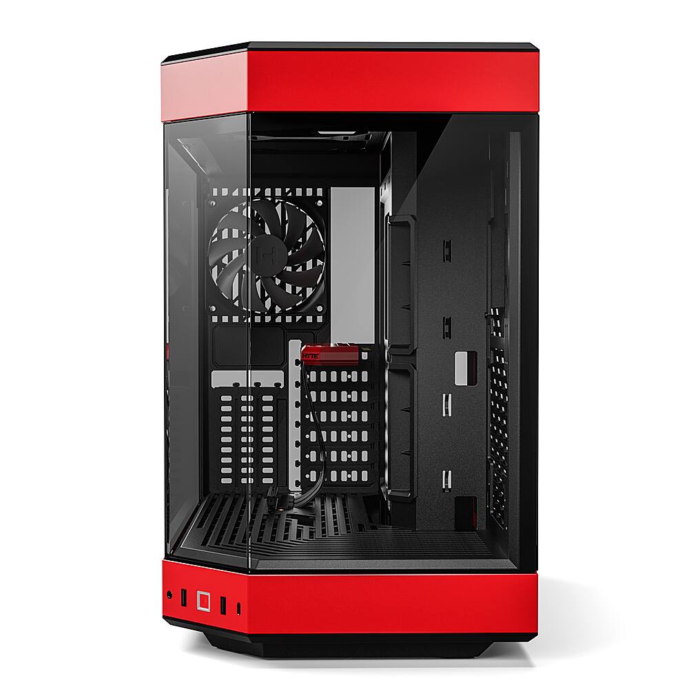 Alt View 12. HYTE - HYTE - Y60 ATX Mid-Tower PC Case - Red.
