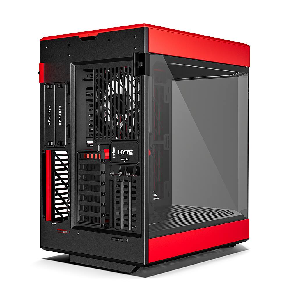 Alt View 13. HYTE - HYTE - Y60 ATX Mid-Tower PC Case - Red.
