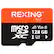 Front. Rexing - 128GB MicroSDXC UHS-3 Full HD Video High Speed Transfer Monitoring SD Card with Adapter - Black.