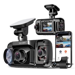 Rexing - R4 4 Channel Dash Cam W/ All Around 1080p Resolution, Wi-Fi, and GPS - Black - Front_Zoom