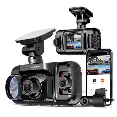 Rexing - R4 4 Channel Dash Cam W/ All Around 1080p Resolution, Wi-Fi, and GPS - Black_0