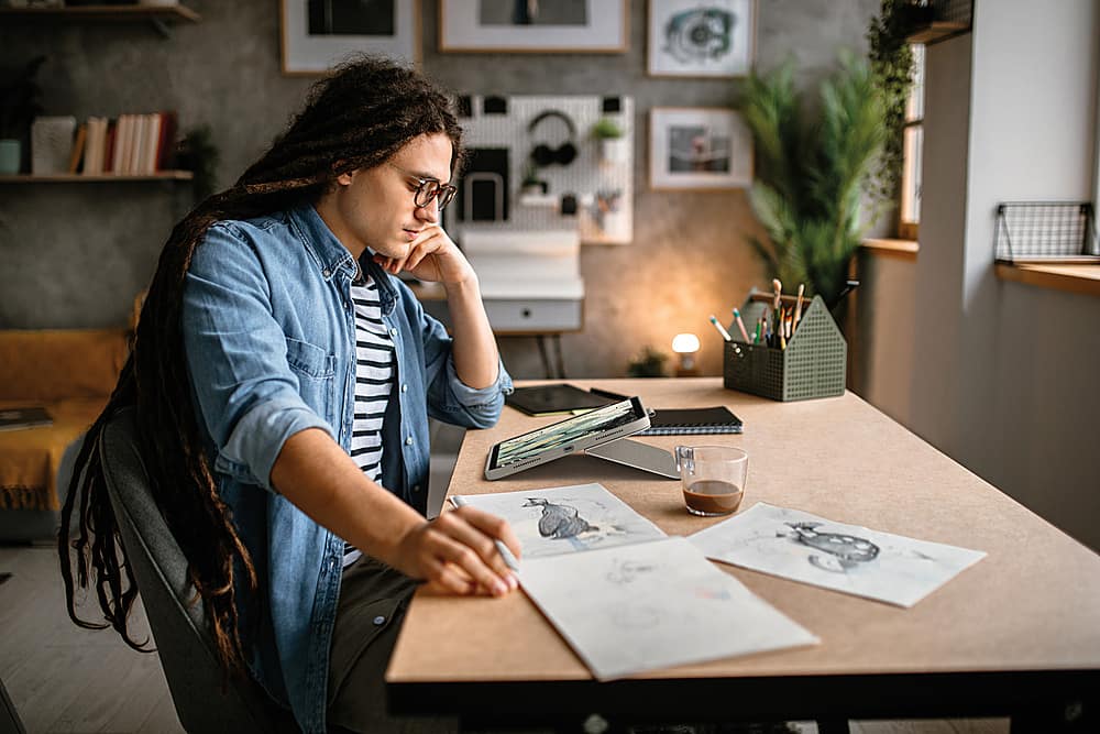 Alt View 13. Logitech - Combo Touch Keyboard and Trackpad Case for Apple iPad - Latest Model A16 chip and iPad 10th Gen with Detachable Keyboard - Sand.