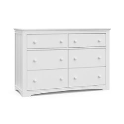 Graco - Hadley 6-Drawer Double Dresser - White - Front_Zoom