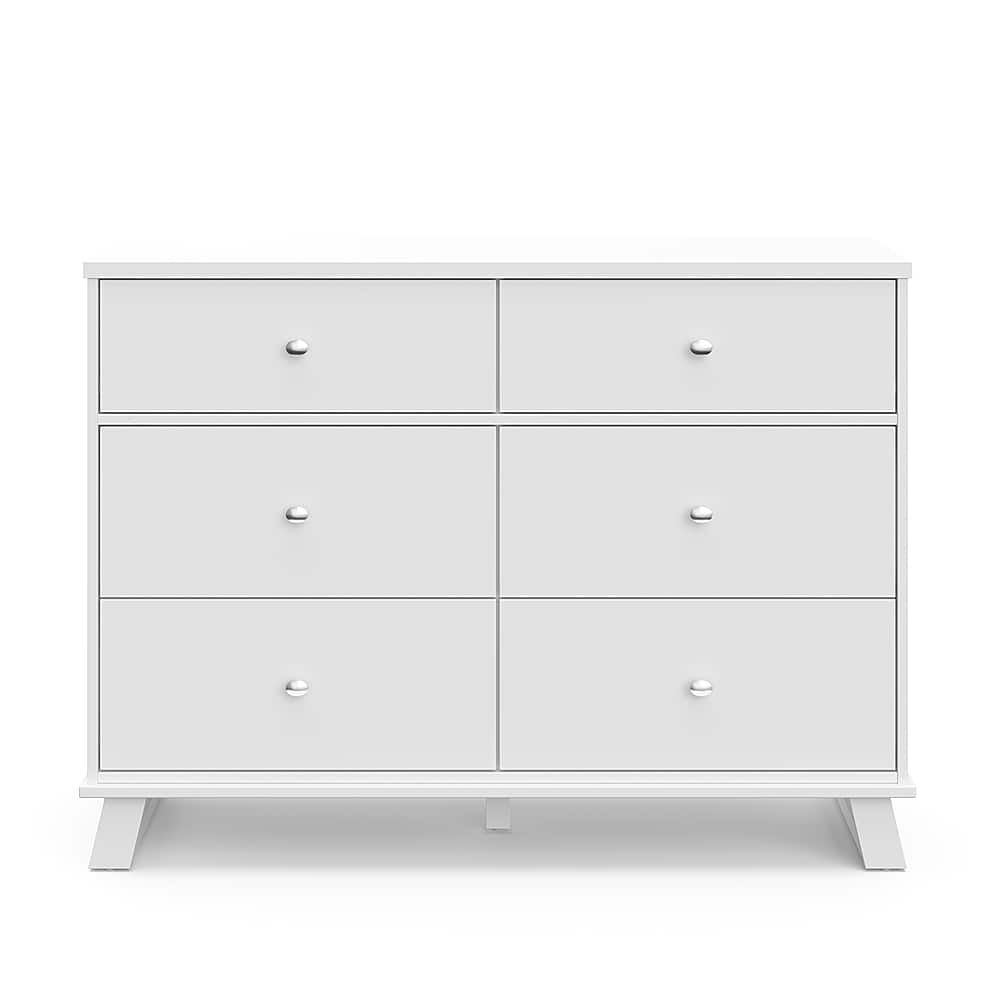 Best Buy: Storkcraft Modern 6 Drawer Dresser White 03666-511