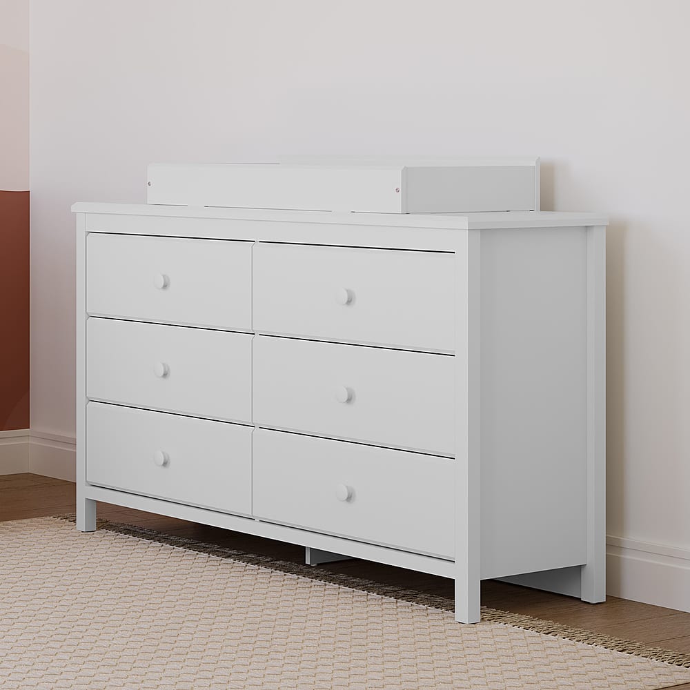 Best Buy: Storkcraft Alpine 6-Drawer Double Dresser White 03666-401