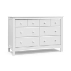 Graco - Benton 6-Drawer Double Dresser - White - Front_Zoom