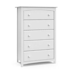 Storkcraft - Kenton 5-Drawer Dresser - White - Front_Zoom
