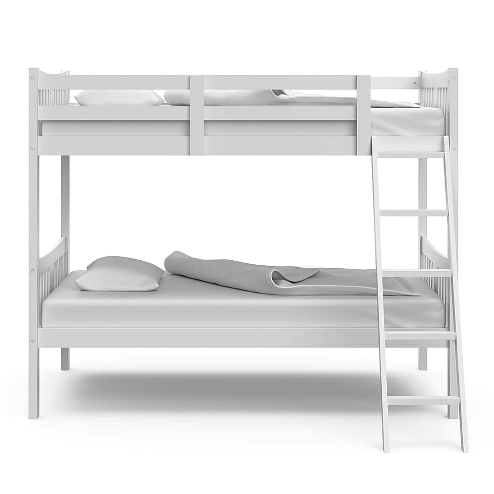 Best Buy: Storkcraft Caribou Solid Hardwood Twin Bunk Bed White 09720-121