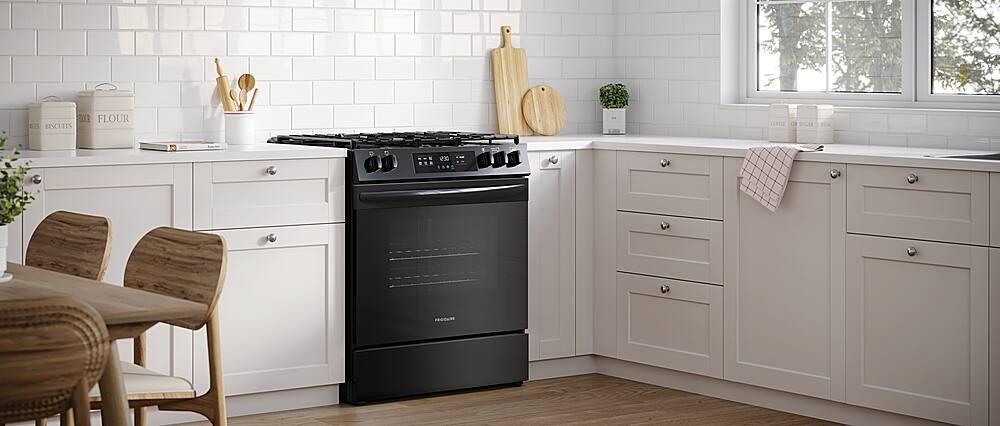 Alt View 13. Frigidaire - 5.1 Cu. Ft Freestanding Gas Range with Quick Boil - Black.