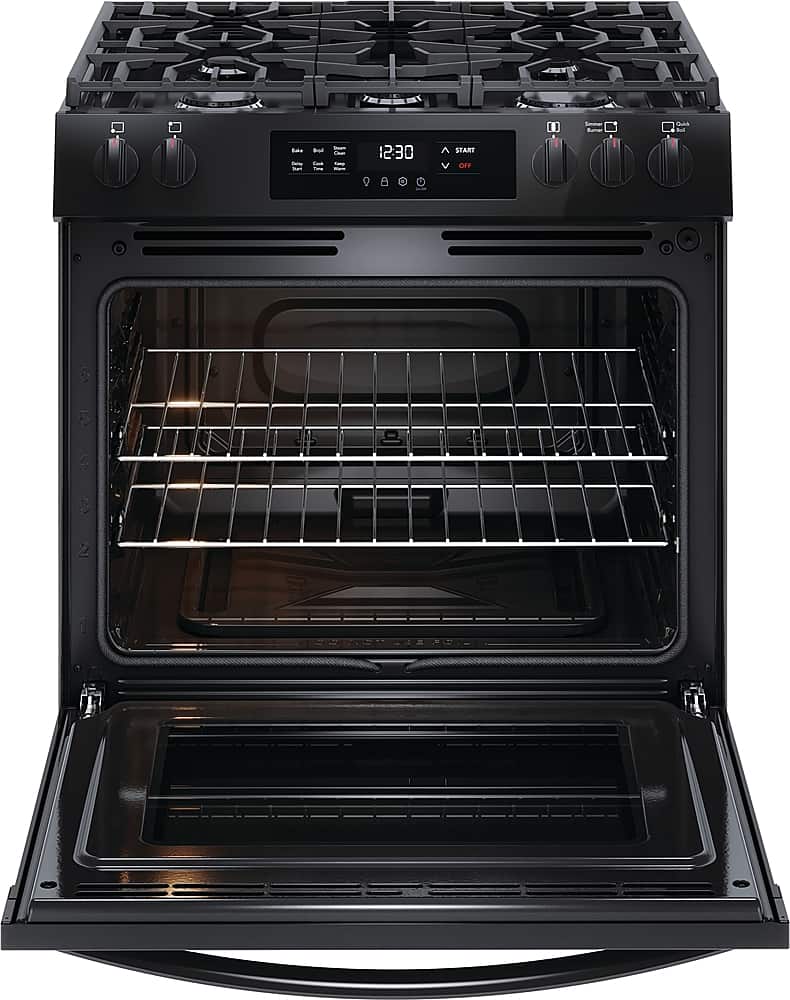 Alt View 1. Frigidaire - 5.1 Cu. Ft Freestanding Gas Range with Quick Boil - Black.