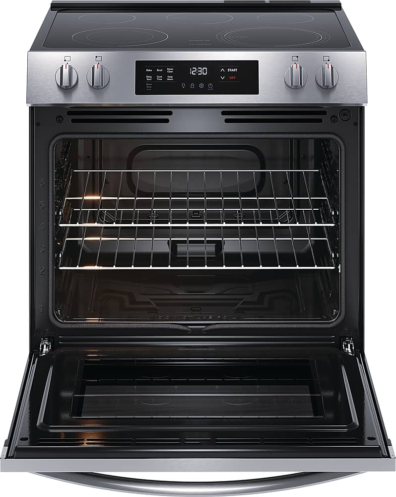 Alt View 2. Frigidaire - 5.3 Cu. Ft. Freestanding Electric Range - Stainless Steel.