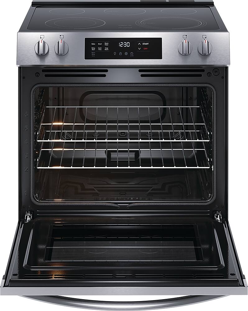 Alt View 2. Frigidaire - 5.3 Cu. Ft. Freestanding Electric Range - Stainless Steel.