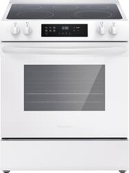 Frigidaire - 5.3 Cu. Ft. Freestanding Electric Range with Steam-cleaning and EvenTemp - White - Front_Zoom