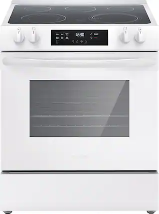 Front. Frigidaire - 5.3 Cu. Ft. Freestanding Electric Range - White.