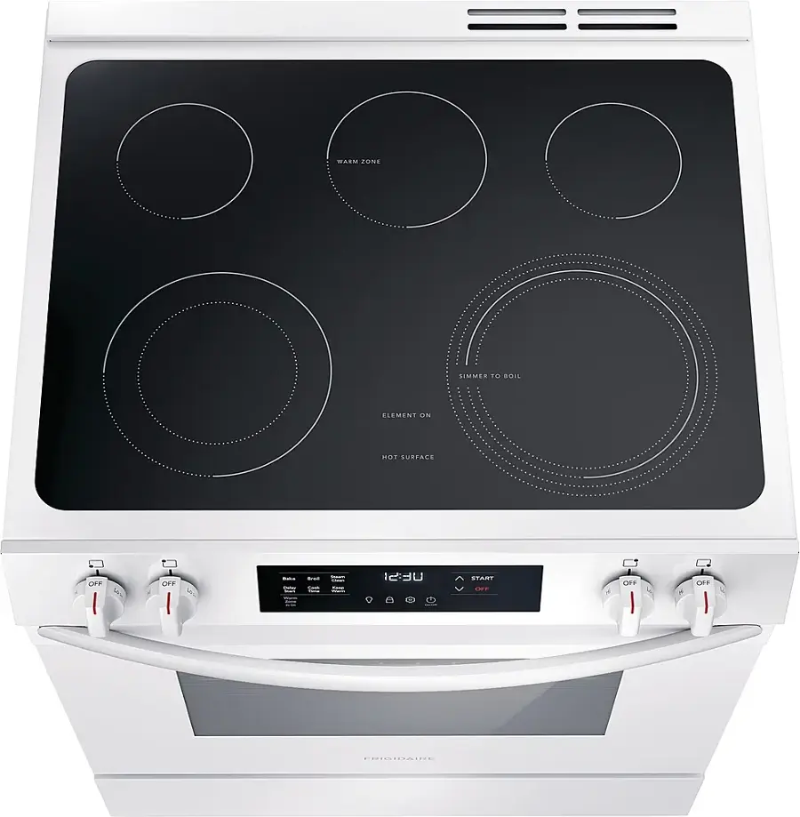 Alt View 11. Frigidaire - 5.3 Cu. Ft. Freestanding Electric Range - White.