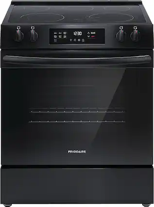 Front. Frigidaire - 5.3 Cu. Ft. Freestanding Electric Range - Black.