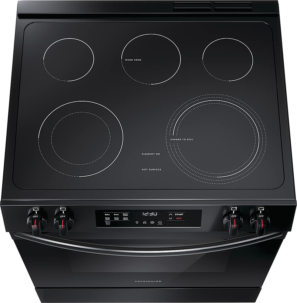 Alt View 11. Frigidaire - 5.3 Cu. Ft. Freestanding Electric Range - Black.