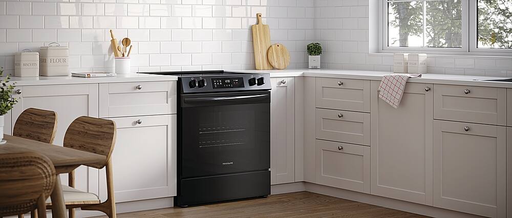 Alt View 13. Frigidaire - 5.3 Cu. Ft. Freestanding Electric Range - Black.