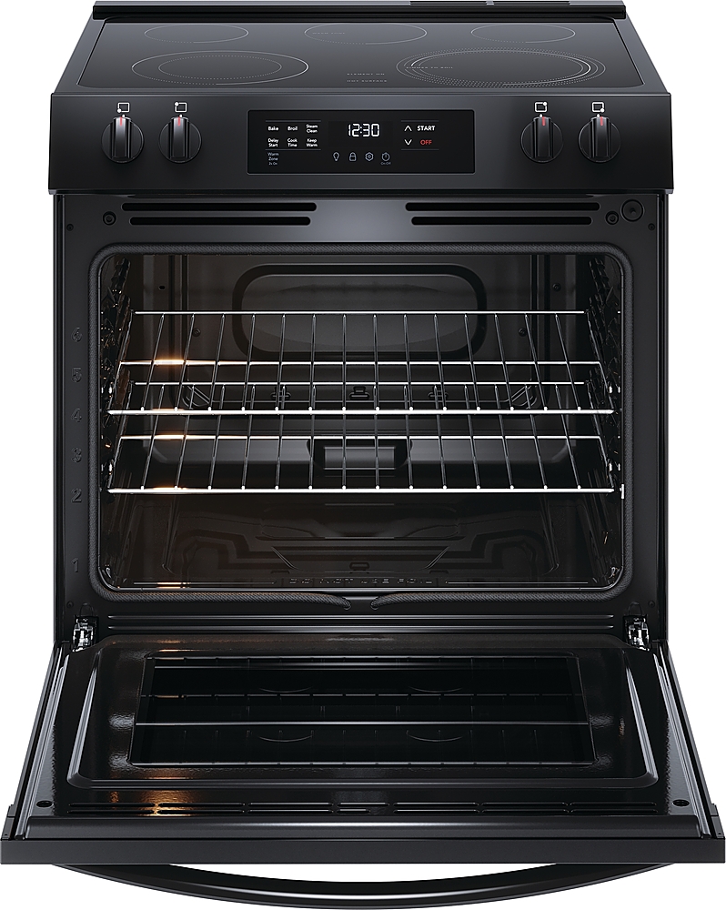 Alt View 2. Frigidaire - 5.3 Cu. Ft. Freestanding Electric Range - Black.