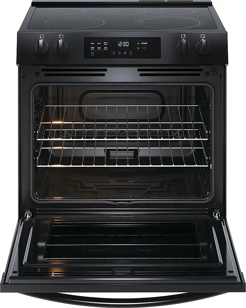 Alt View 2. Frigidaire - 5.3 Cu. Ft. Freestanding Electric Range - Black.