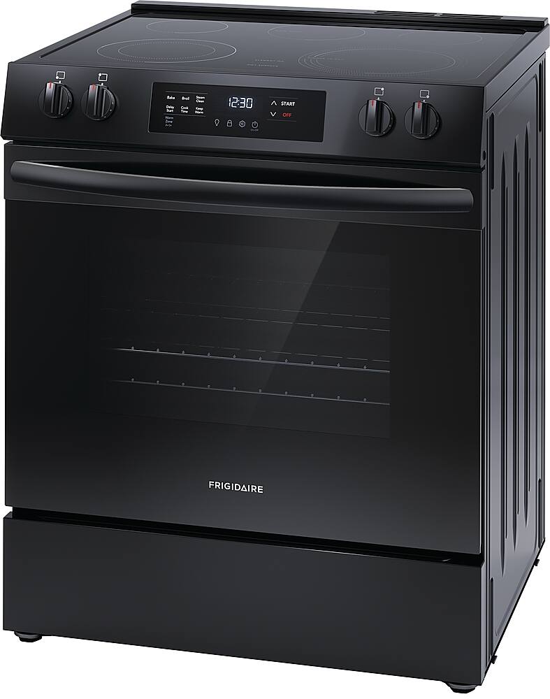 Left. Frigidaire - 5.3 Cu. Ft. Freestanding Electric Range - Black.