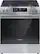 Front. Frigidaire - 5.1 Cu. Ft. Freestanding Gas Range with Quick Boil Burner - Stainless steel.