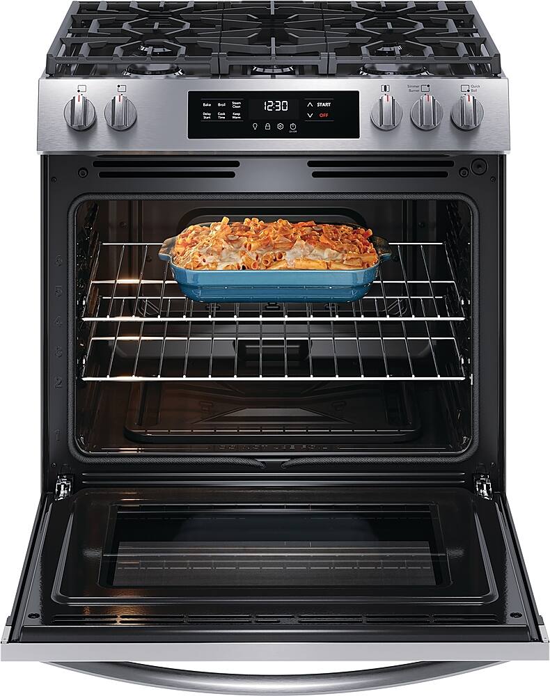 Alt View 1. Frigidaire - 5.1 Cu. Ft Freestanding Gas Range with Quick Boil - Stainless Steel.
