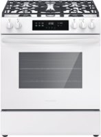 Frigidaire - 5.1 Cu. Ft Freestanding Gas Range with Quick Boil - White - Front_Zoom