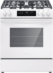 Frigidaire 5.1 Cu. Ft Freestanding Gas Range with Quick Boil - White - Front_Zoom