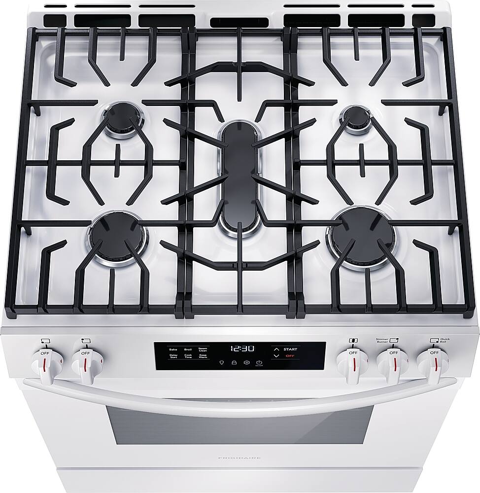 Alt View 11. Frigidaire - 5.1 Cu. Ft Freestanding Gas Range with Quick Boil - White.