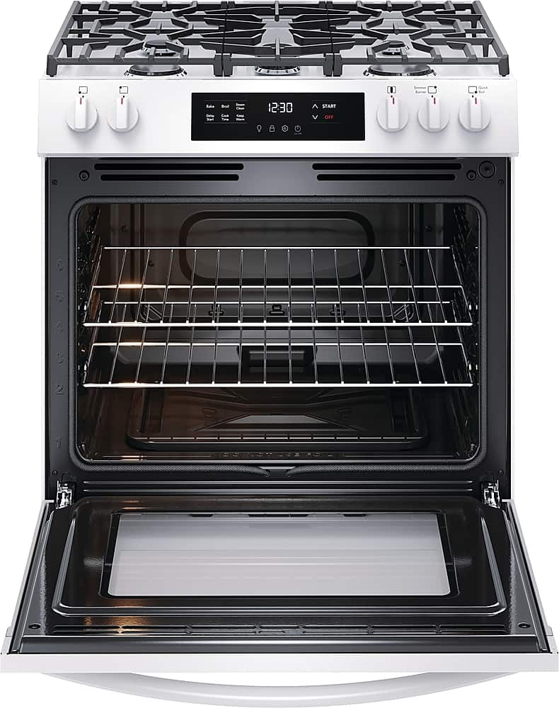 Alt View 1. Frigidaire - 5.1 Cu. Ft Freestanding Gas Range with Quick Boil - White.