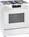 Left. Frigidaire - 5.1 Cu. Ft Freestanding Gas Range with Quick Boil - White.