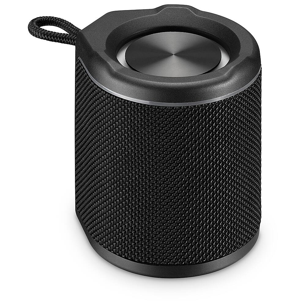 Angle. iLive - Light Up Wireless Waterproof Fabric Speaker - Black.