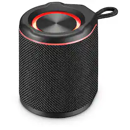 iLive - Light Up Wireless Waterproof Fabric Speaker - Black