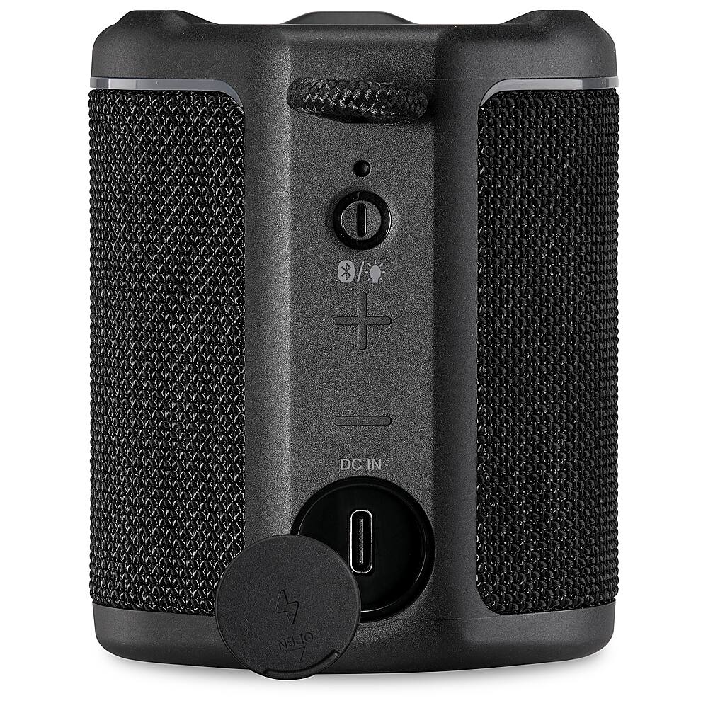 Alt View 11. iLive - Light Up Wireless Waterproof Fabric Speaker - Black.