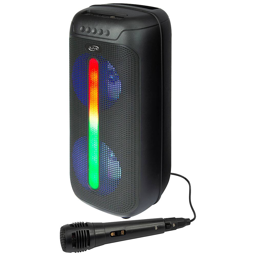 Angle. iLive - Jam Time Portable Bluetooth Party Speaker (Each) - Black.