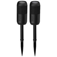 iLive Portable Wireless Waterproof Speakers with Removable Stakes (Pair) - Black - Front_Zoom